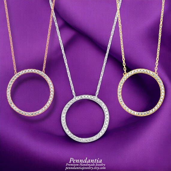 Delicate Elegant Modern Dainty Diamond Open C...