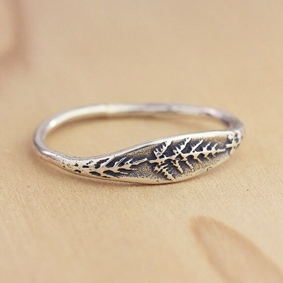 Handmade Fern Rings, Botanical Ring, Wildflow...
