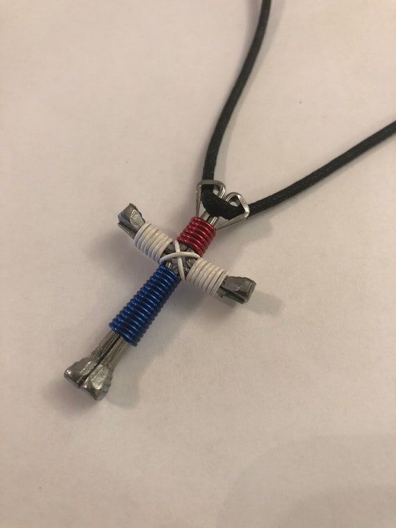 Patriotic Disciples Cross Handmade Necklace...
