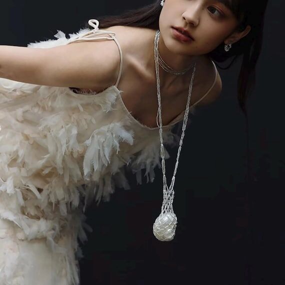 Seashell Crossbody Necklace: Handmade Beaded ...