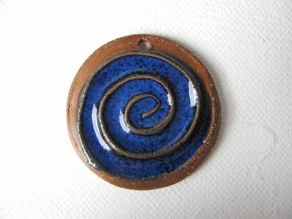 Midnight Blue Swirl Pendant...