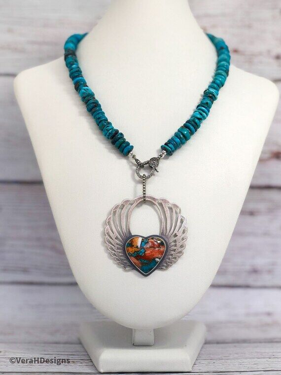 Handmade Sterling Silver Angel Wings Necklace...