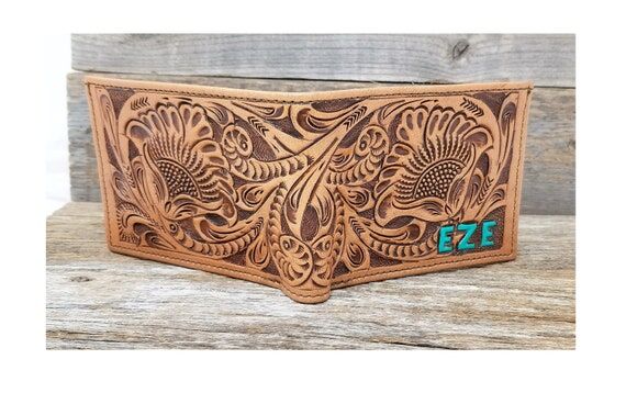 Tooled Leather Wallet, Customize yours!...