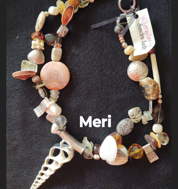 Handmade Artisan Designed Custom Beaded Neckl...