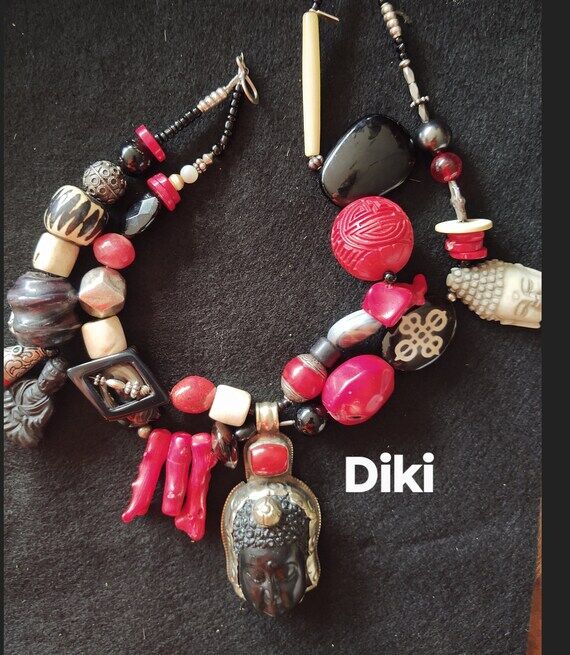 Custom One Of A Kind Buddha Necklace. Coral J...