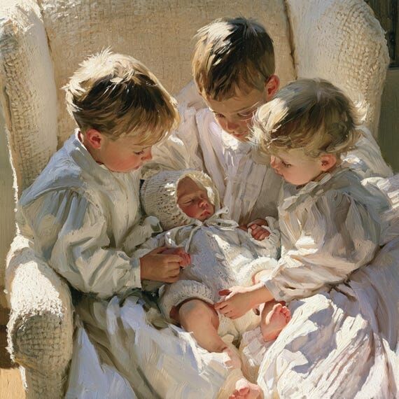 Custom Children Portrait from Photo,Hand Pain...