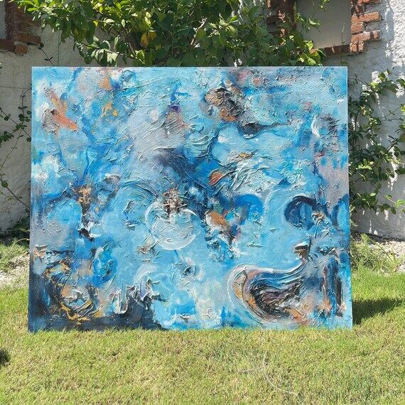 Original Canvas Wall Decor, Art Abstract Pain...