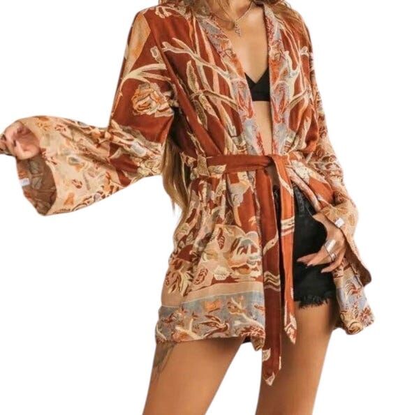 Kimono cover-up coat...