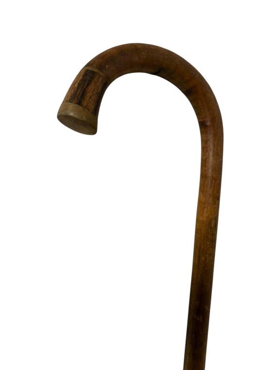 antique walking cane stick with cow bone , eu...