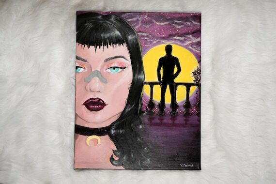 Handmade painting one of the kind wall art de...