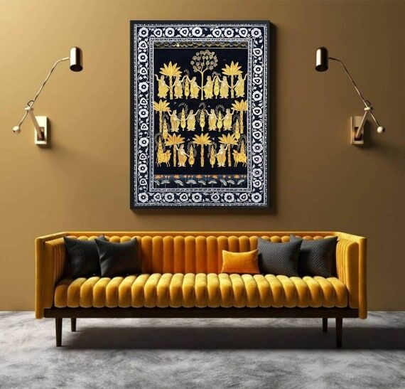 Gopashtami Pichwai Painting, Gopies Painting,...