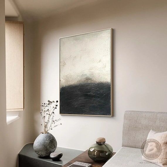 Black White Wabi Sabi Wall Art Black White Mi...