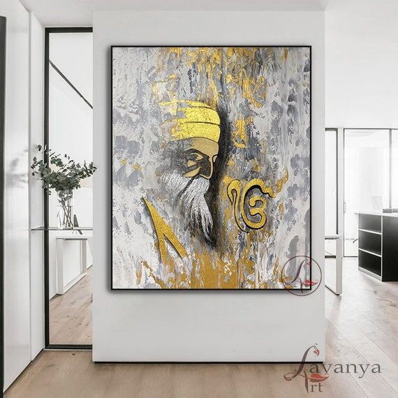 Guru Nanak art - original Sikh art- abstract ...