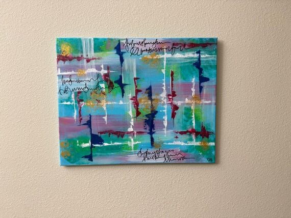 20"x16" inch elegant abstract acryl...