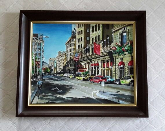 San Francisco Street Scene Acrylic Painting ...