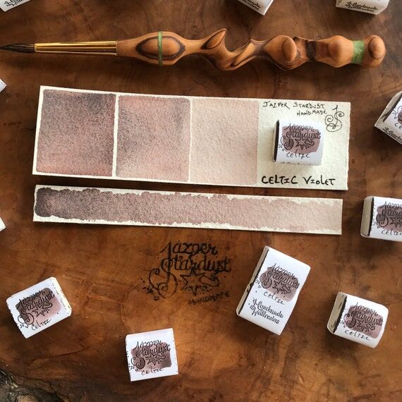 New* Celtic Violet Artisanal Handmade Waterco...