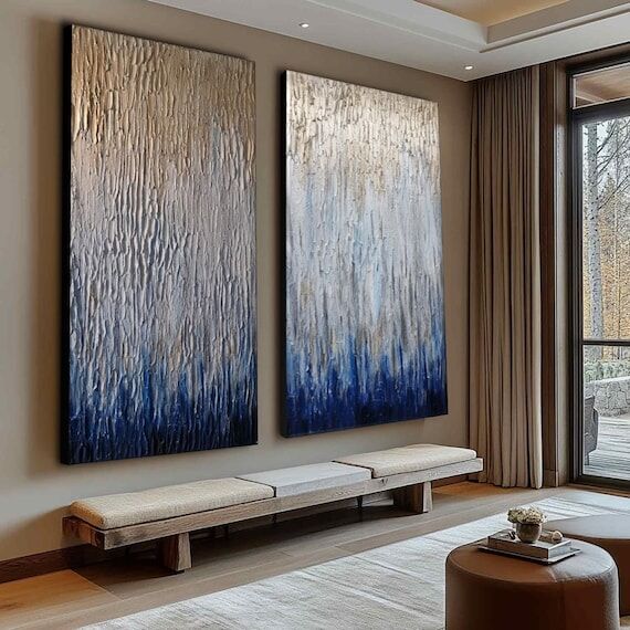 Set of 2 Abstract Paintings...