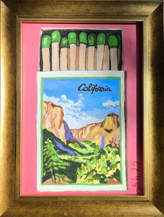 California Oil Painting, Yosemite Artwork, Na...