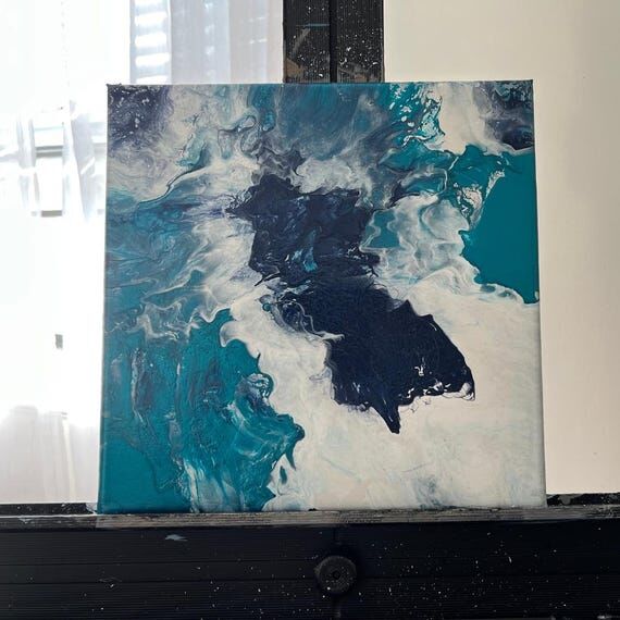 Before the break: acrylic fluid art/ series 3...