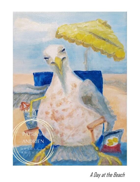 A Day at the Beach Print...