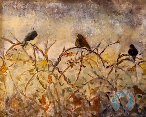 Trio of Feathered Friends Canvas Print 8 (No Social Media) 10...