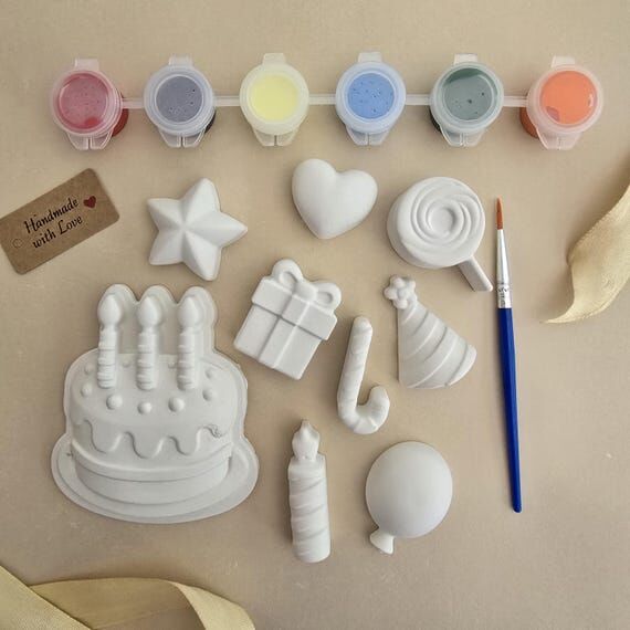 Paint Your Own Birthday Cake Kit for Kids, DI...