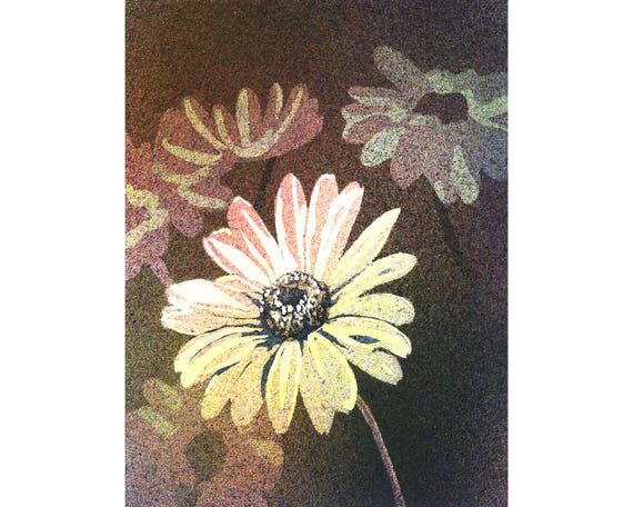 Daisy Watercolor Painting: Botanical Floral A...