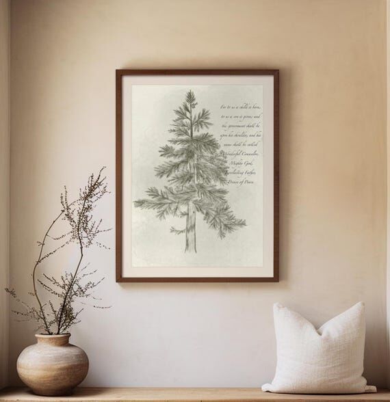 Christmas Tree Art With Scripture | Prince of...