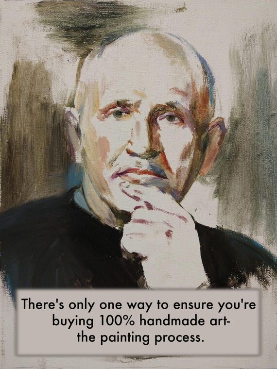 Custom Hand-Painted Oil Portrait Paintings fr...