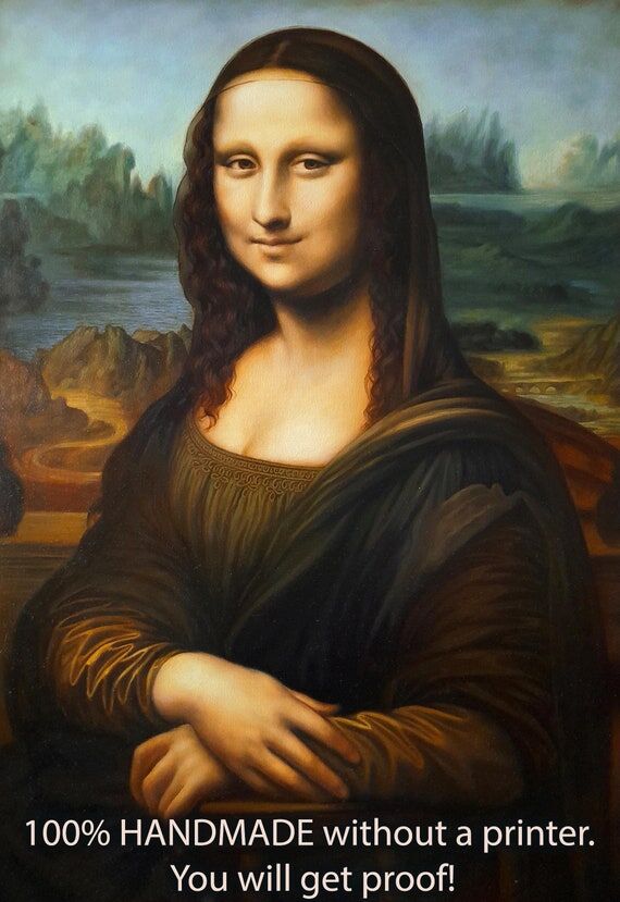 Mona Lisa Oil Painting Reproduction, Famous R...