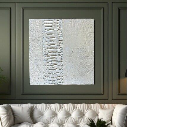 Light Abstract Wall Art, Bright Minimalist Pa...