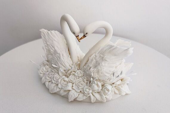 Pair of swans Wedding Swans paste Wedding sw...