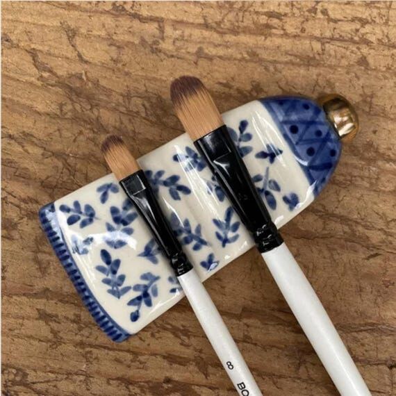 New! Handmade Ceramic Brush Rest: Paint Tube ...
