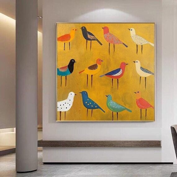 DUTY-FREE! Hand-painted Oil Painting, Minima...
