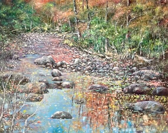 Fall Stream Reflections in the Mountains Orig...