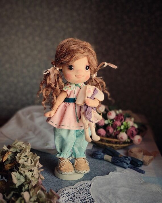 Doll Sewing Pattern&Tutorial, Fabric Doll Mak...
