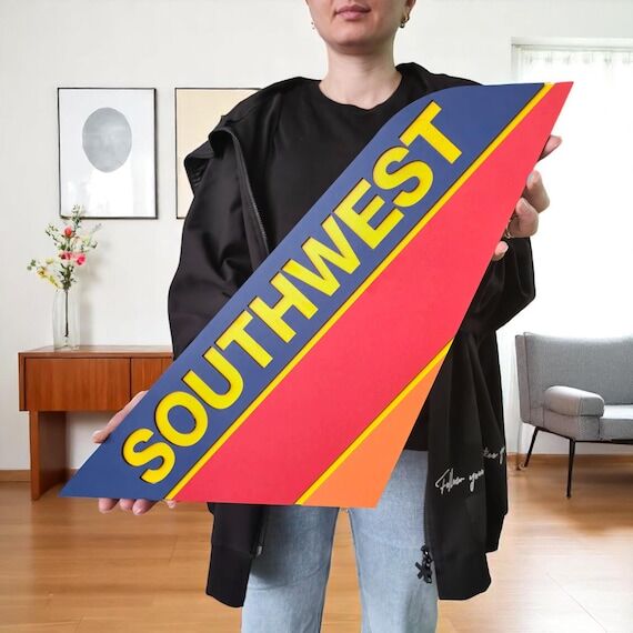 Southwest Airlines Tail Art: Hand-Painted Woo...