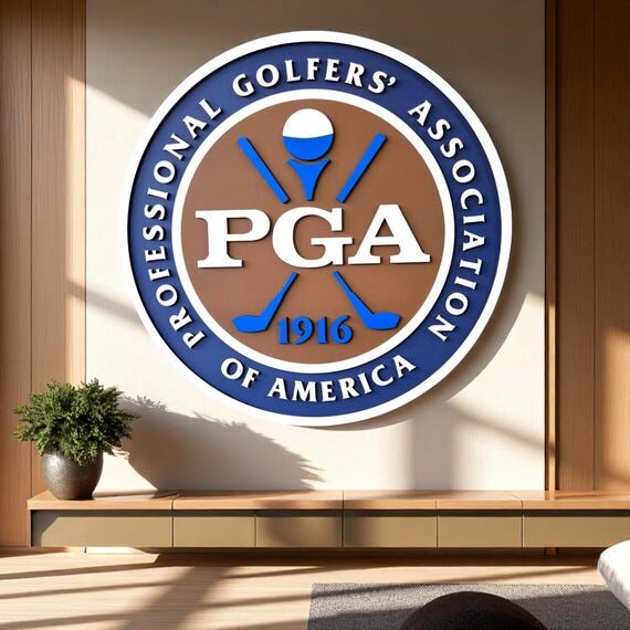 Handmade PGA of America Wooden Golf Sign: Cla...