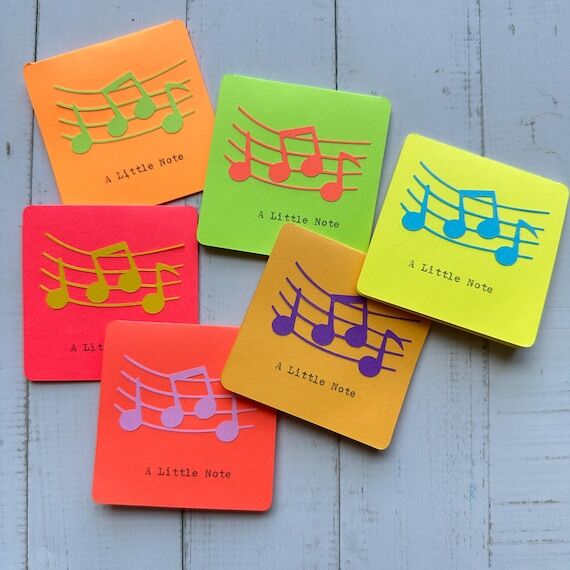 A Little Note Typed Mini Note Cards - Set of ...