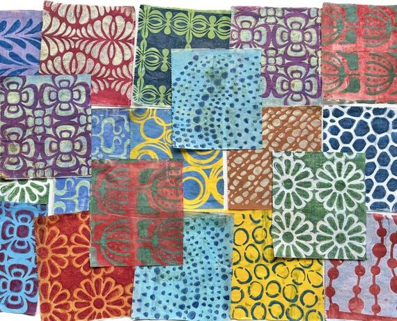 Painted Paper Pack for Collage Making, Mixed ...
