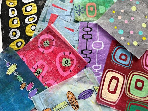 Handmade Collage Fodder, Mixed Media Collage ...