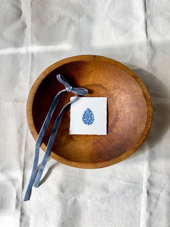Original Watercolor Easter Egg Painting: Mini...