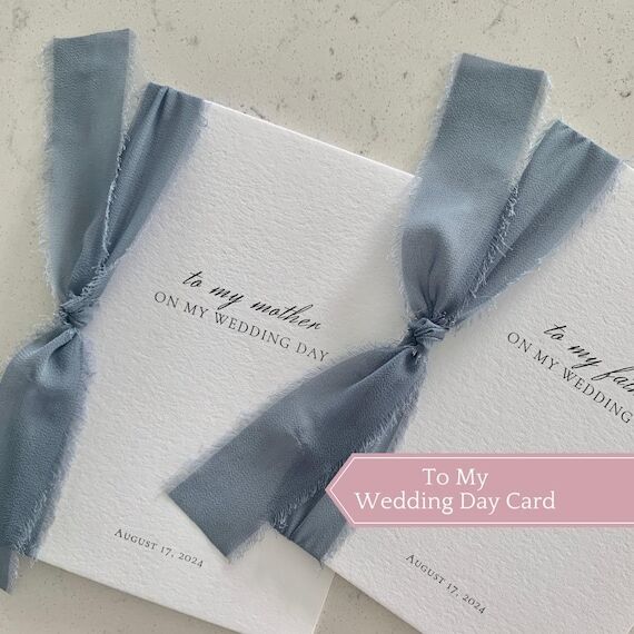 Personalized Wedding Day Cards for Parents an...