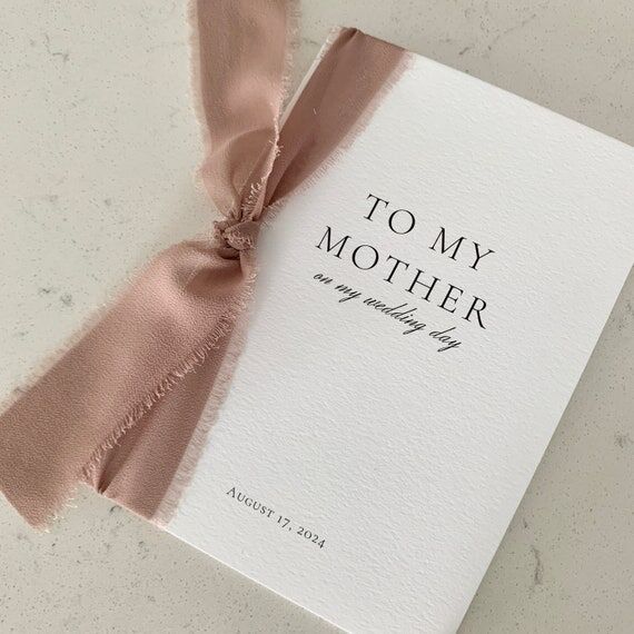 Personalized Wedding Day Card | Chiffon Silk ...
