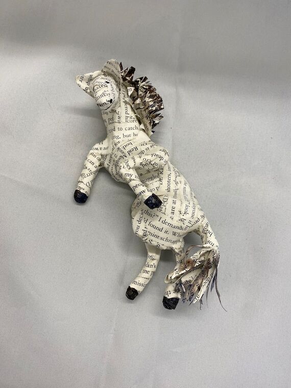 Horse, paper mache, mane, Mr Ed...