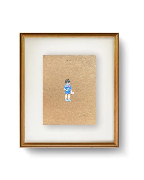 Miniature Sailor Boy Collage – Handmade Vin...