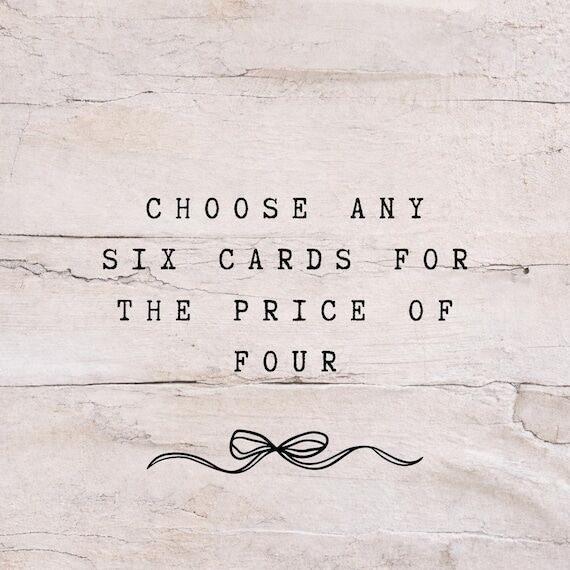 Handmade Card Set: Choose Any 6, Heartfelt Sa...