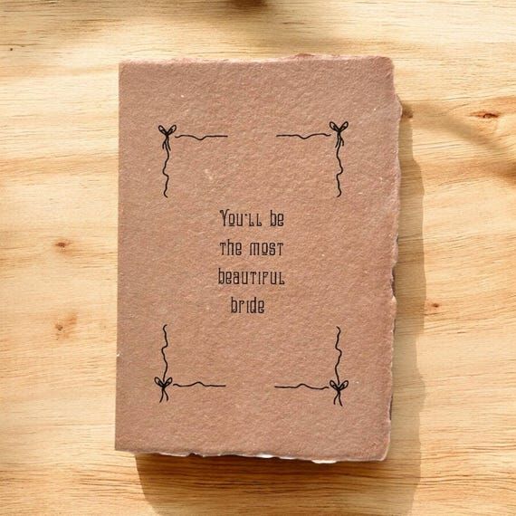 Handmade Wedding Card: Novelette (darker blus...