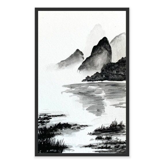 Handpainted Original Watercolor painting, sum...