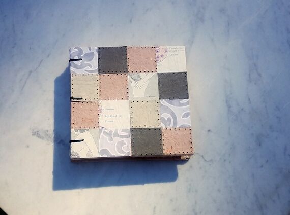 5.5x5.5 in. Maternity Collage Coptic Stitch S...